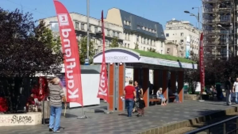 34 de statii de tramvai din Bucuresti vor fi acoperite de vegetatie