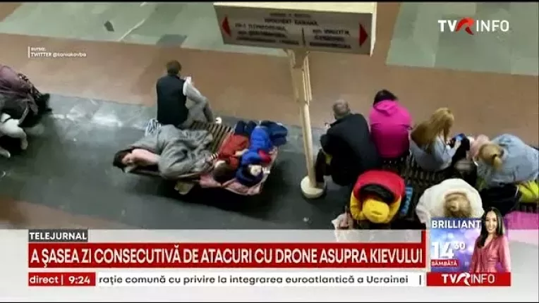 A sasea zi consecutiva de atacuri cu drone asupra Kievului