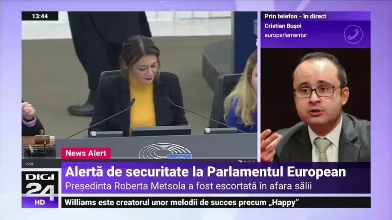 Alerta de securitate la Parlamentul European. Un grup de kurzi a intrat in sala de plen