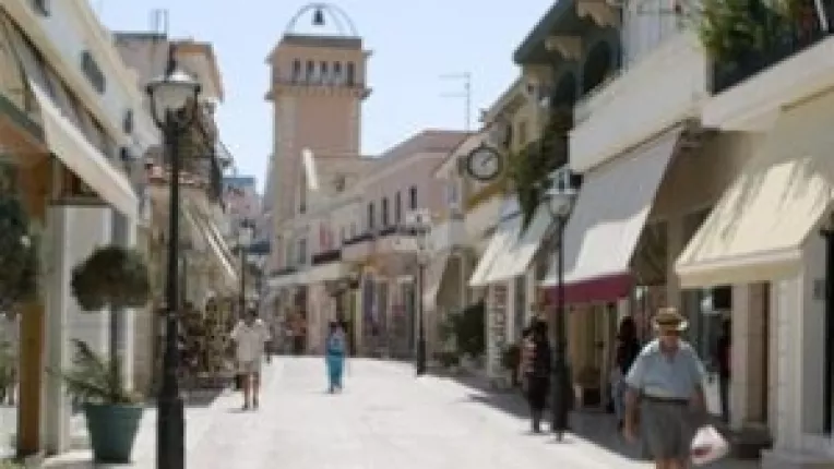 Argostoli, capitala insulei de vis Kefalonia