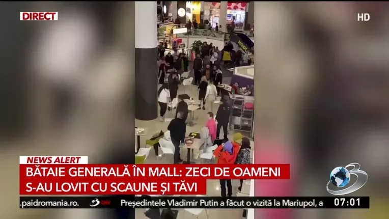 Bataie generala intr-un mall din Ploiesti