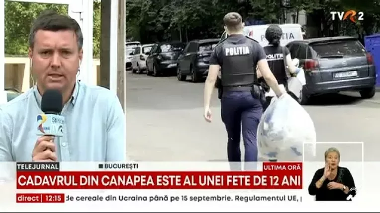 Cadavrul gasit in lada canapelei este al unei fete de 12 ani