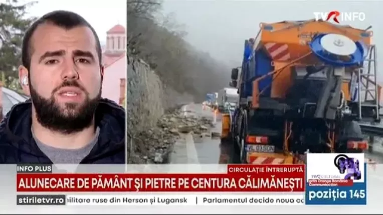 Circulatie intrerupta pe centura statiunii Calimanesti