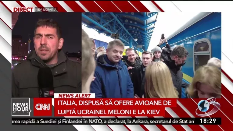 Culisele vizitei premierului italian, Giorgia Meloni, la Kiev. Ce echipamente a livrat Ucrainei