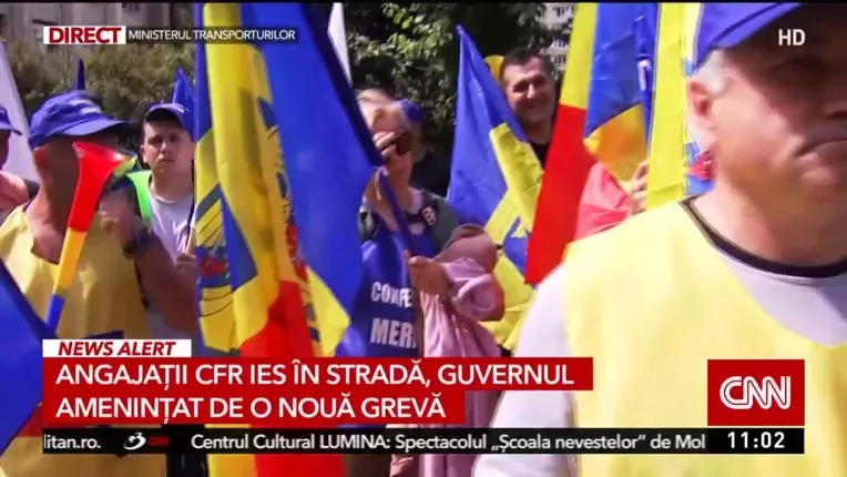 Dupa blocajul din invatamant, angajatii CFR ies si ei in strada