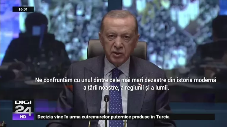 Erdogan declara stare de urgenta pentru trei luni in zonele afectate de cutremure