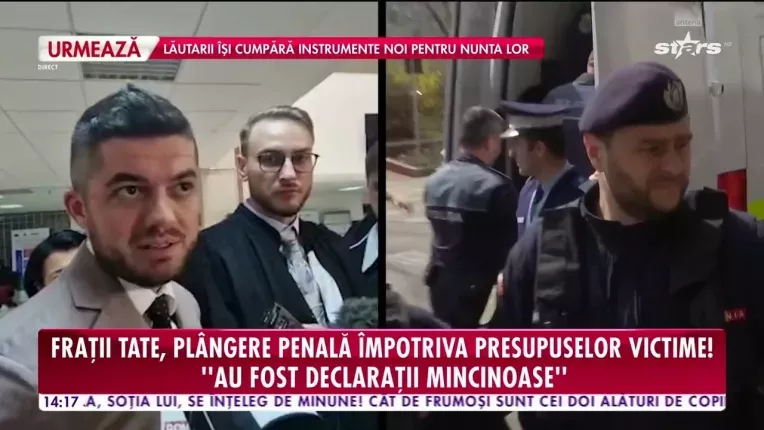 Fratii Tate, plangere penala impotriva presupuselor victime!