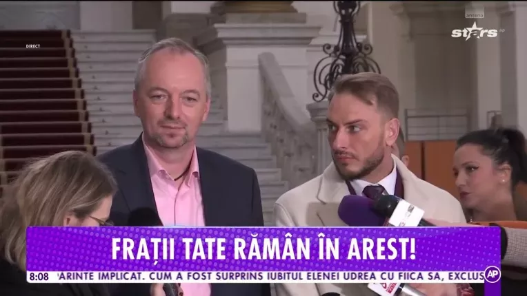 Fratii Tate raman in continuare in arest!