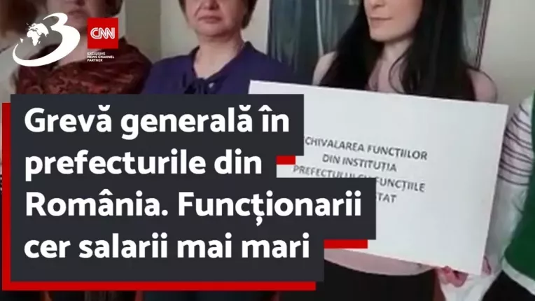 Greva generala in prefecturile din Romania. Functionarii cer salarii mai mari