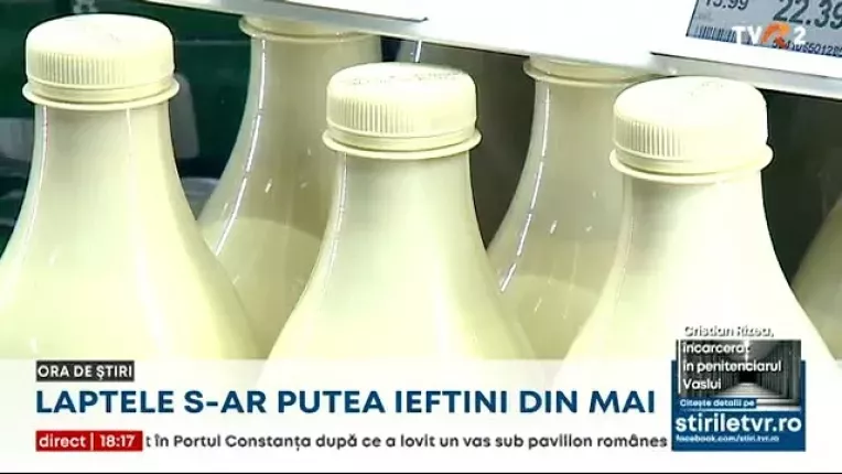 Laptele s-ar putea ieftini cu peste 20%, din mai