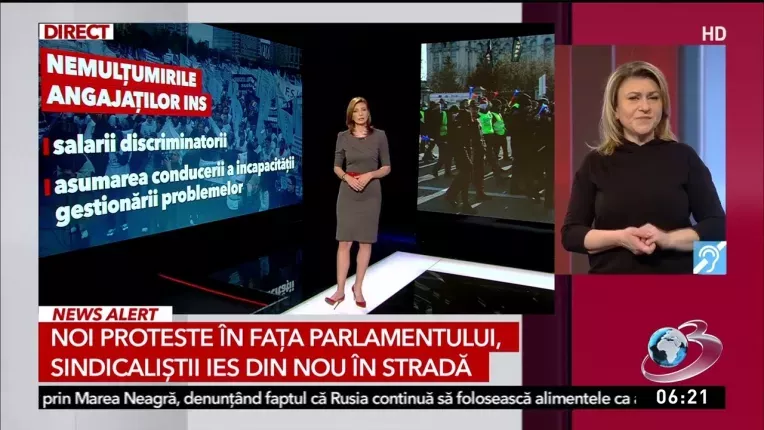 Noi proteste in fata parlamentului. Sindicalistii ies din nou in strada