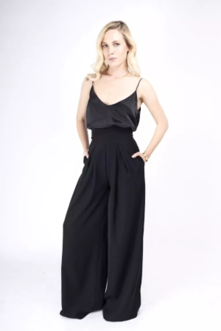 Pantalon maxi cu talie inalta, de la Cloche