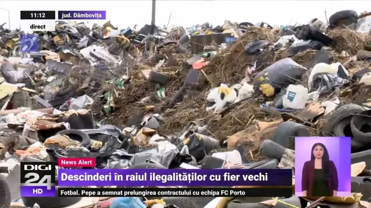 Perchezitii la vanzatorii de fier vechi din Dambovita. Politisti si comisari de mediu participa