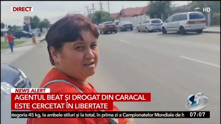 Politistul drogat si beat, care a lovit o tanara in Caracal, este cercetat in libertate