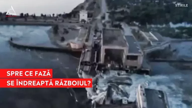 Rusia si Ucraina se acuza reciproc pentru distrugerea barajului Nova Kahovka