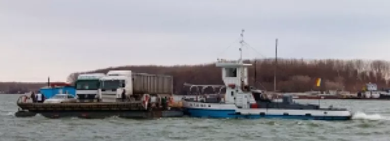 Traversarea Dunarii cu bacul la Chiciu, pe ruta Calarasi-Ostrov, a fost reluata