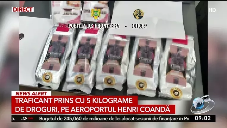 Un peruan a fost trimis in judecata dupa ce a fost prins cu 5 kilograme de droguri