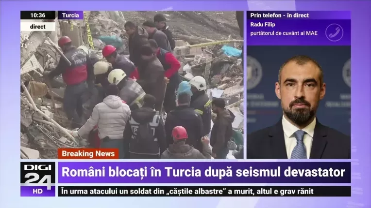 Zece romani prinsi in Turcia intr-o zona afectata de cutremur au cerut repatrierea